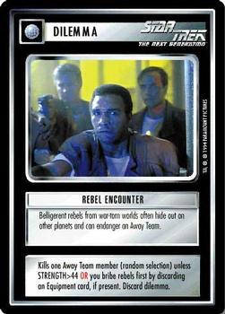 1994 Decipher Star Trek Premiere Edition Black Border #NNO Rebel Encounter Front