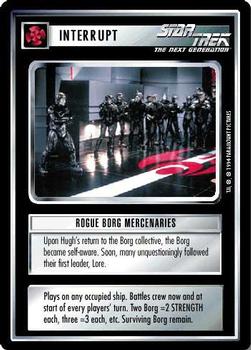 1994 Decipher Star Trek Premiere Edition Black Border #NNO Rogue Borg Mercenaries Front