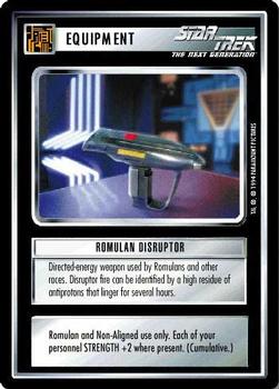 1994 Decipher Star Trek Premiere Edition Black Border #NNO Romulan Disruptor Front
