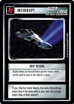 1994 Decipher Star Trek Premiere Edition Black Border #NNO Ship Seizure Front