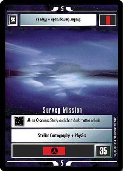 1994 Decipher Star Trek Premiere Edition Black Border #NNO Survey Mission Front