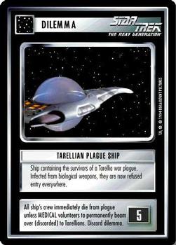1994 Decipher Star Trek Premiere Edition Black Border #NNO Tarellian Plague Ship Front