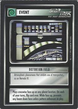 1994 Decipher Star Trek Premiere Edition Black Border #NNO Distortion Field Front