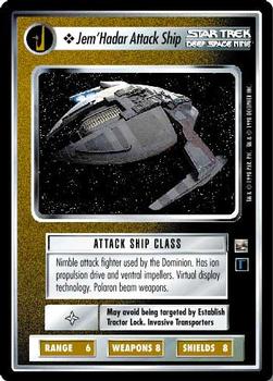 1998 Decipher Star Trek The Dominion #NNO Jem'Hadar Attack Ship Front