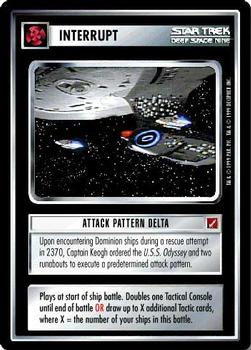 1999 Decipher Star Trek Blaze of Glory #NNO Attack Pattern Delta Front
