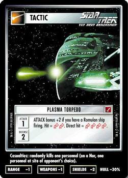1999 Decipher Star Trek Blaze of Glory #NNO Plasma Torpedo Front