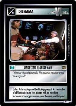 2000 Decipher Star Trek The Motion Pictures #6 Linguistic Legerdemain Front