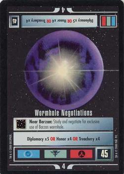 2000 Decipher Star Trek Reflections 1.0 #NNO Wormhole Negotiations Front