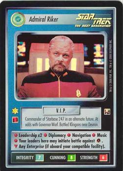 2000 Decipher Star Trek Reflections 1.0 #NNO Admiral Riker Front