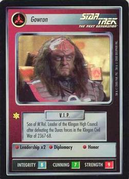 2000 Decipher Star Trek Reflections 1.0 #NNO Gowron Front