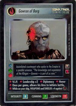 2000 Decipher Star Trek Reflections 1.0 #NNO Gowron of Borg Front