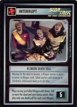 2000 Decipher Star Trek Reflections 1.0 #NNO Klingon Death Yell Front