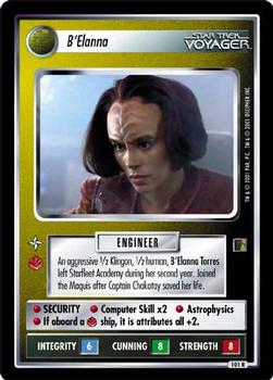 2001 Decipher Star Trek The Borg #101 B'Elanna (Personnel Non-Aligned) Front