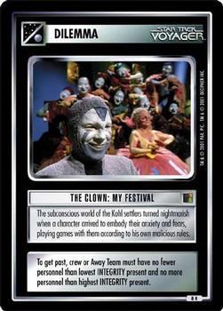 2001 Decipher Star Trek The Borg #8 The Clown: My Festival  (Dilemma) Front