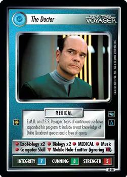2001 Decipher Star Trek Voyager #134 The Doctor Front