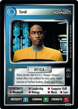 2001 Decipher Star Trek Voyager #137 Tuvok Front