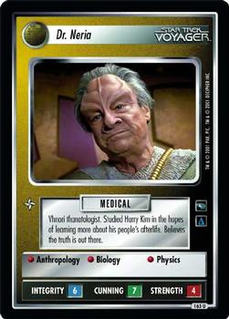 2001 Decipher Star Trek Voyager #163 Dr. Neria Front