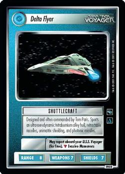 2001 Decipher Star Trek Voyager #190 Delta Flyer Front