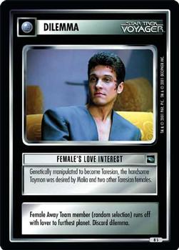 2001 Decipher Star Trek Voyager #8 Female's Love Interest Front