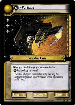 2003 Decipher Star Trek 2nd Edition Energize Expansion #2R175 Fortune (Ship Non-Aligned) Front