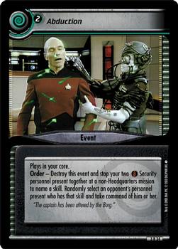 2003 Decipher Star Trek 2nd Edition Call to Arms Expansion #34 Abduction Front