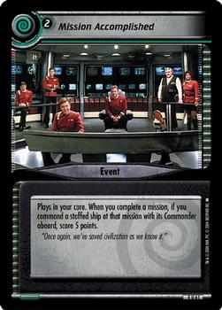 2004 Decipher Star Trek 2nd Edition Necessary Evil #61 Mission Accomplished Front