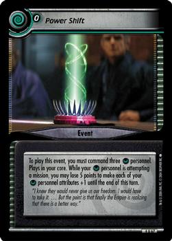 2004 Decipher Star Trek 2nd Edition Necessary Evil #67 Power Shift Front