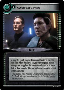 2004 Decipher Star Trek 2nd Edition Necessary Evil #69 Pulling the Strings Front