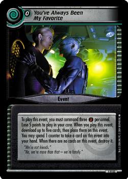 2004 Decipher Star Trek 2nd Edition Necessary Evil #83 You've Always Been My Favorite Front