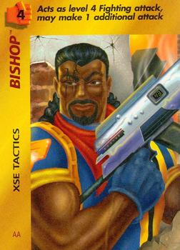 1995 Fleer Marvel Overpower #NNO Bishop - XSE Tactics Front