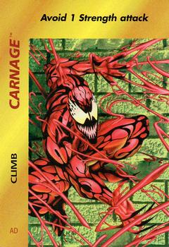 1995 Fleer Marvel Overpower #NNO Carnage - Climb Front
