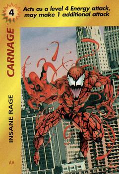 1995 Fleer Marvel Overpower #NNO Carnage - Insane Rage Front