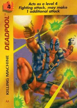 1995 Fleer Marvel Overpower #NNO Deadpool - Killing Machine Front