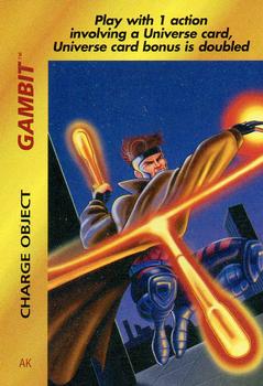 1995 Fleer Marvel Overpower #NNO Gambit - Charge Object Front