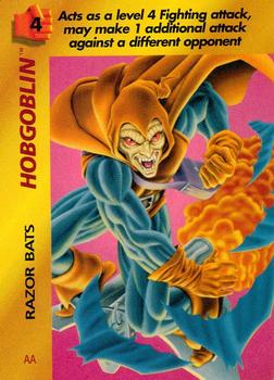 1995 Fleer Marvel Overpower #NNO Hobgoblin - Razor Bats Front