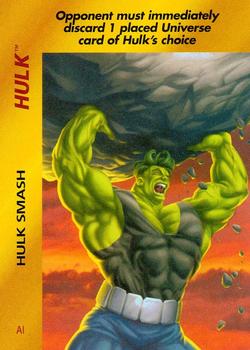 1995 Fleer Marvel Overpower #NNO Hulk - Hulk Smash Front