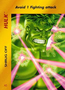 1995 Fleer Marvel Overpower #NNO Hulk - Shrug Off Front