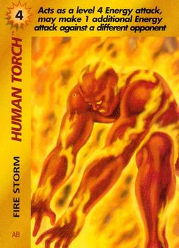 1995 Fleer Marvel Overpower #NNO Human Torch - Fire Storm Front