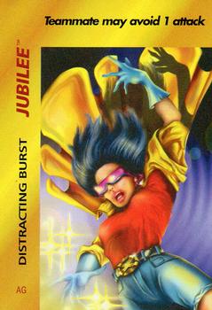 1995 Fleer Marvel Overpower #NNO Jubilee - Distracting Burst Front