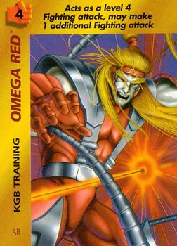 1995 Fleer Marvel Overpower #NNO Omega Red - KGB Training Front