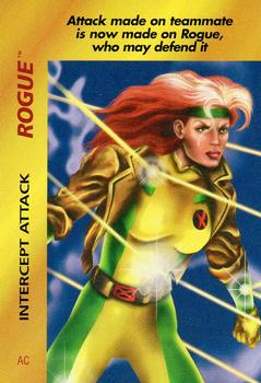1995 Fleer Marvel Overpower #NNO Rogue - Intercept Attack Front