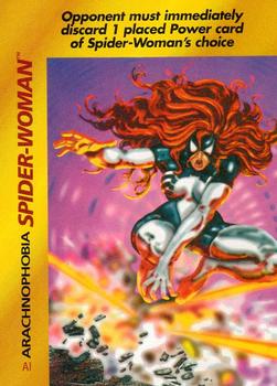 1995 Fleer Marvel Overpower #NNO Spider-Woman - Arachnophobia Front