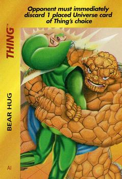 1995 Fleer Marvel Overpower #NNO Thing - Bear Hug Front