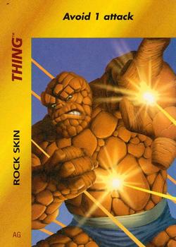 1995 Fleer Marvel Overpower #NNO Thing - Rock Skin Front