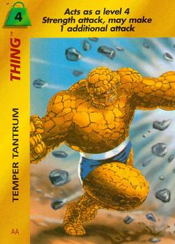 1995 Fleer Marvel Overpower #NNO Thing - Temper Tantrum Front