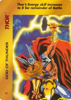1995 Fleer Marvel Overpower #NNO Thor - God of Thunder Front