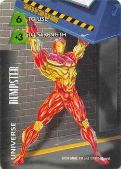 1995 Fleer Marvel Overpower #NNO Iron Man - Dumpster Front