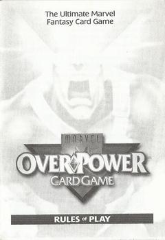1995 Fleer Marvel Overpower #NNO Cyclops [Rules of Play] Front