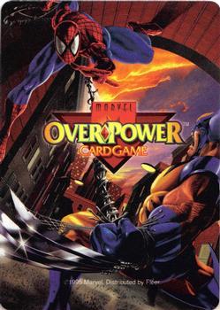 1995 Fleer Marvel Overpower #NNO Magneto, Juggernaut, SabrTeamwork (En 7 to use) Back