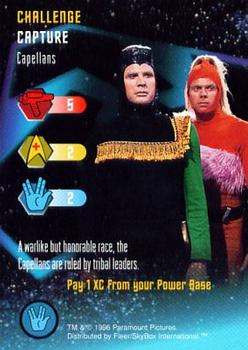 1996 Fleer/SkyBox Star Trek The Card Game #NNO Capellans - Challenge - Capture Front